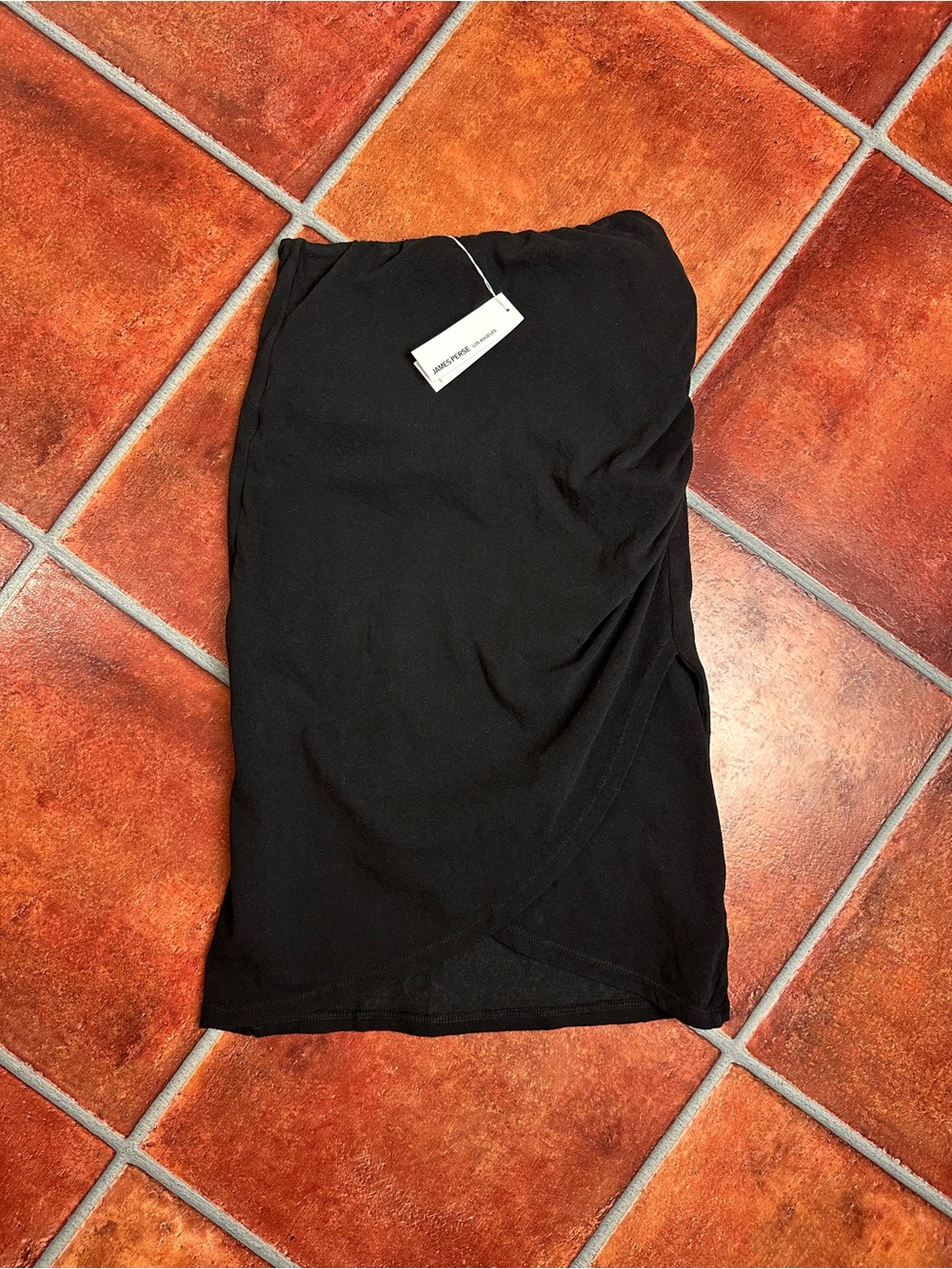 NWT James Perse Gathered Midi Wrap Skirt